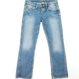 SILVER Frances Capri Distressed 25x26